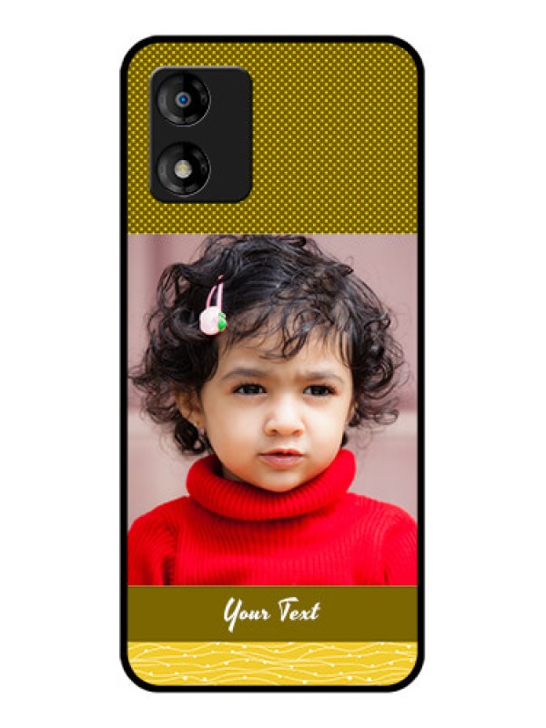 Custom Motorola Moto E13 Custom Metal Phone CaseSimple Green Color Design