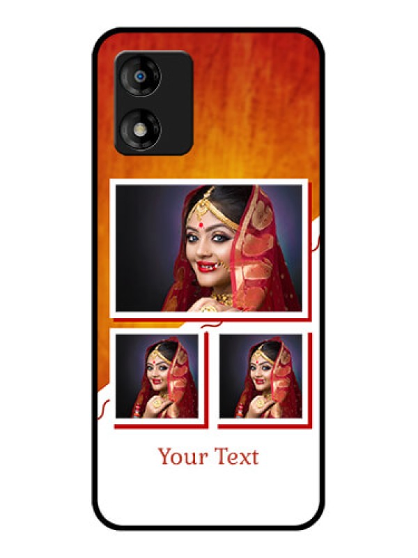 Custom Motorola Moto E13 Custom Metal Phone CaseWedding Memories Design