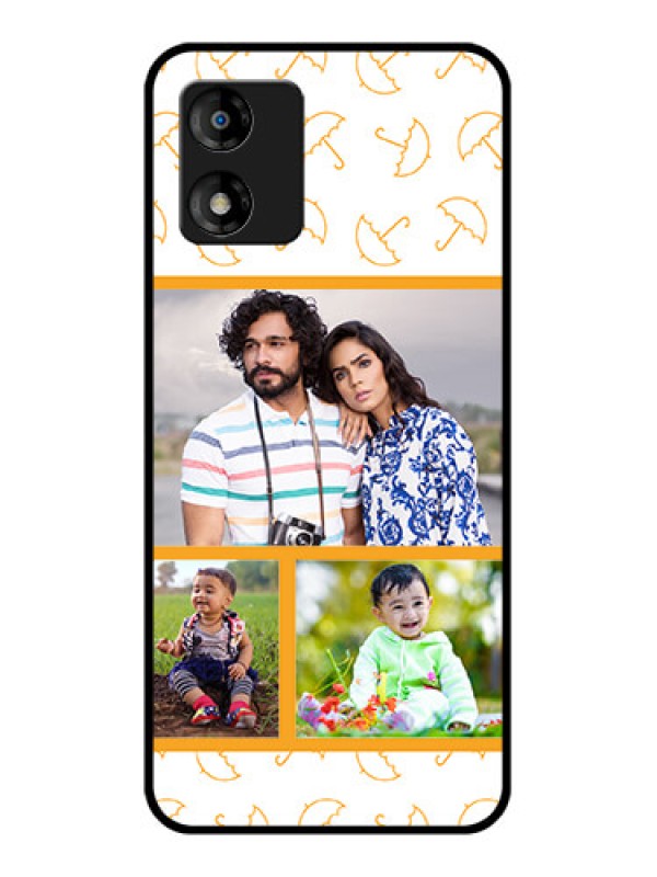 Custom Motorola Moto E13 Custom Metal Phone CaseYellow Pattern Design