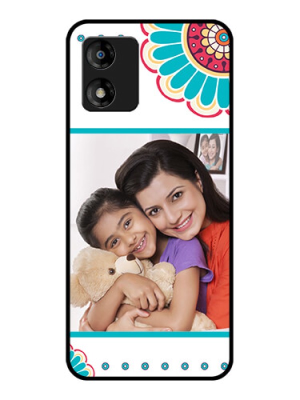 Custom Motorola Moto E13 Custom Metal Phone CaseFlower Design