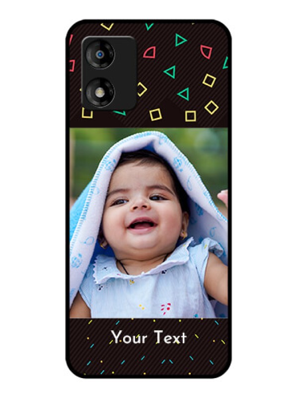 Custom Motorola Moto E13 Custom Metal Phone CaseWith Confetti Birthday Design