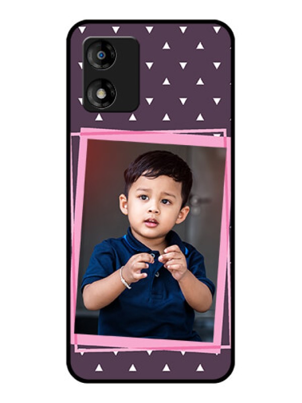 Custom Motorola Moto E13 Custom Metal Phone CaseTriangle Pattern Dotted Design