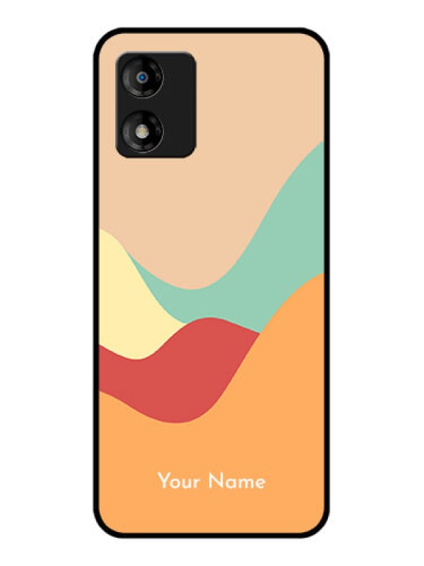 Custom Motorola Moto E13 Custom Metal Phone CaseOcean Waves Multi - Colour Design
