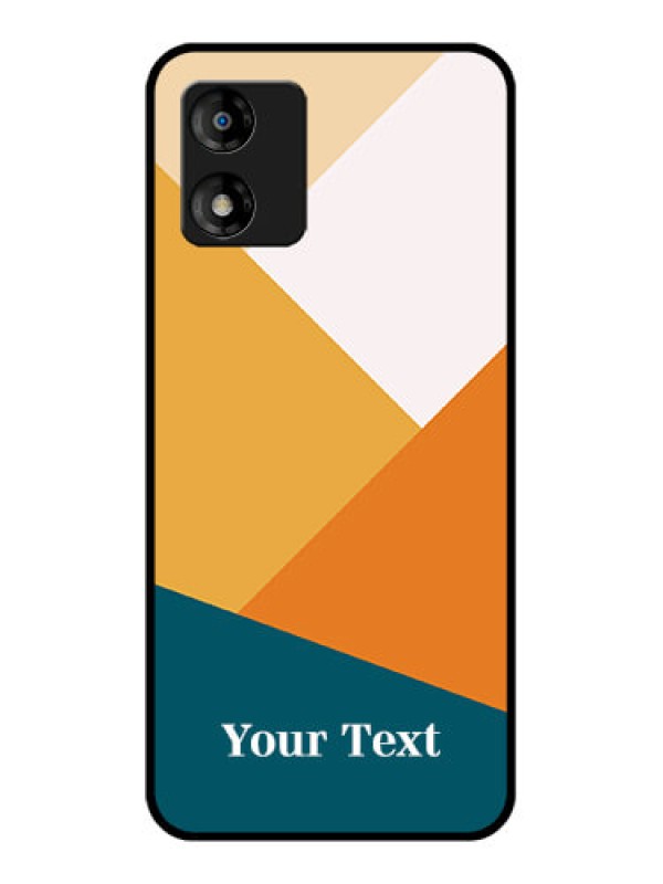 Custom Motorola Moto E13 Custom Metal Phone CaseStacked Multi - Colour Design