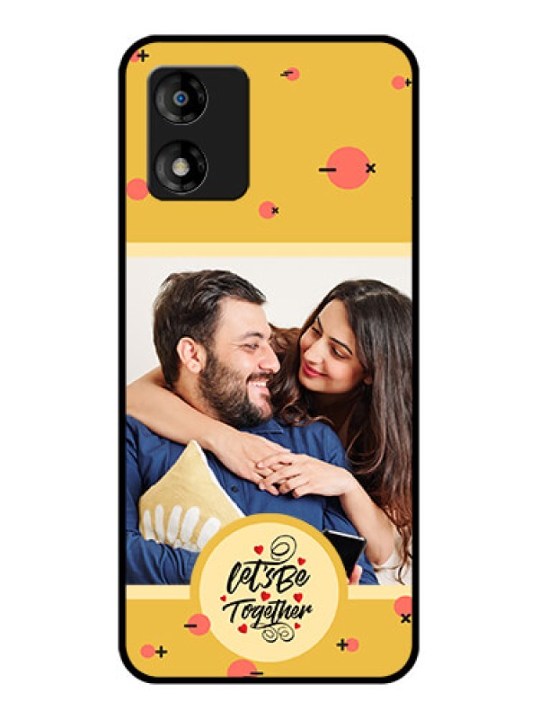 Custom Motorola Moto E13 Custom Metal Phone CaseLets Be Together Design