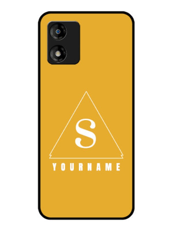 Custom Motorola Moto E13 Custom Metal Phone CaseSimple Triangle Design