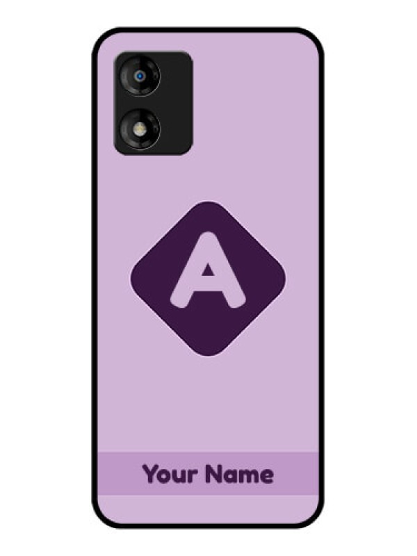 Custom Motorola Moto E13 Custom Metal Phone CaseCustom Letter In Curved Badge Design