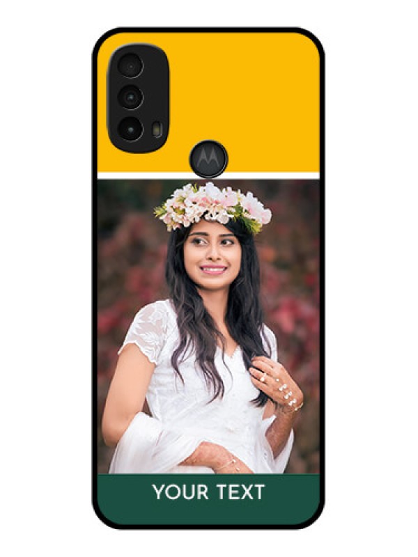 Custom Moto E40 Custom Metal Phone Case - Love You Design