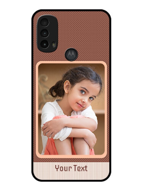 Custom Moto E40 Custom Metal Phone Case - Simple Pic Upload Design