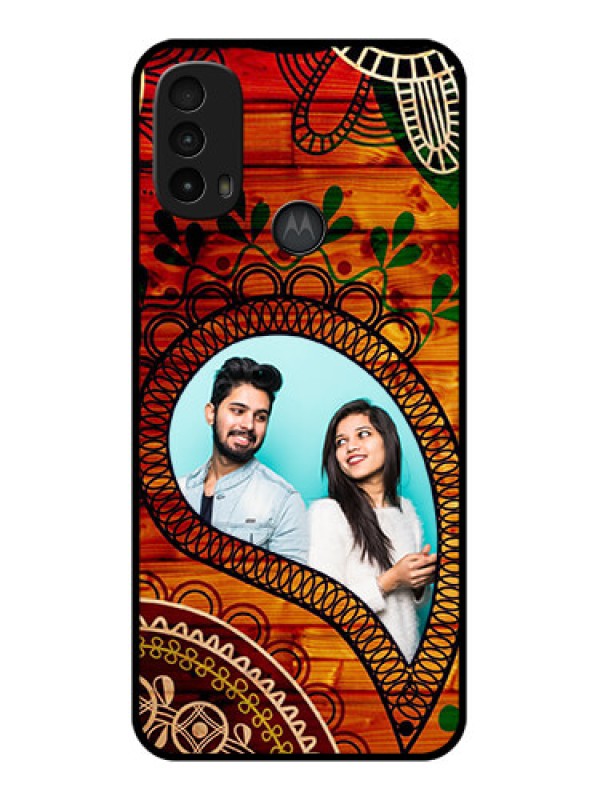 Custom Moto E40 Custom Metal Phone Case - Abstract Colorful Design