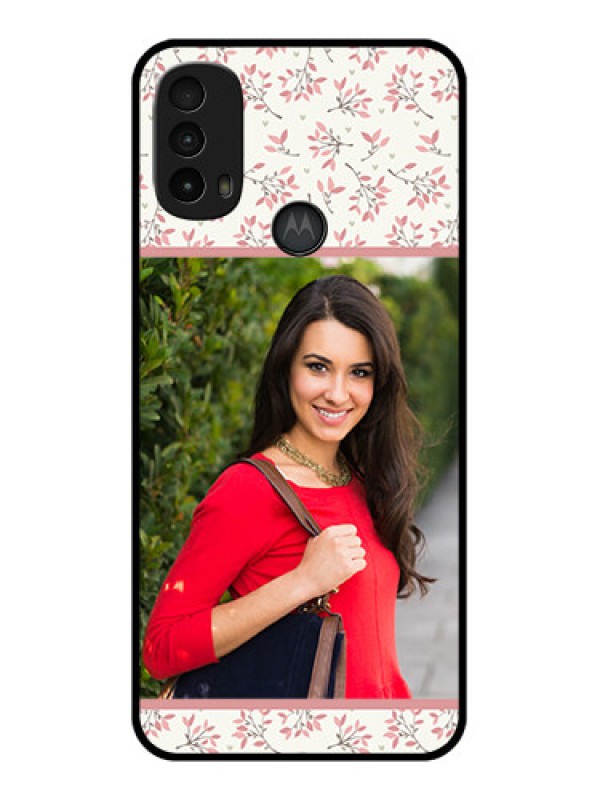 Custom Moto E40 Custom Metal Phone Case - Stunning Floral Design
