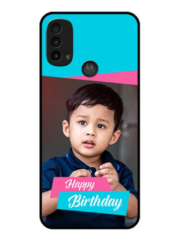 Custom Moto E40 Custom Metal Phone Case - Image Holder With 2 Color Design