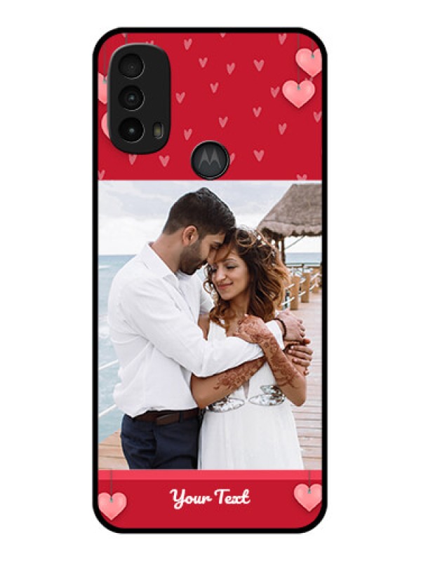 Custom Moto E40 Custom Metal Phone Case - Valentines Day Design