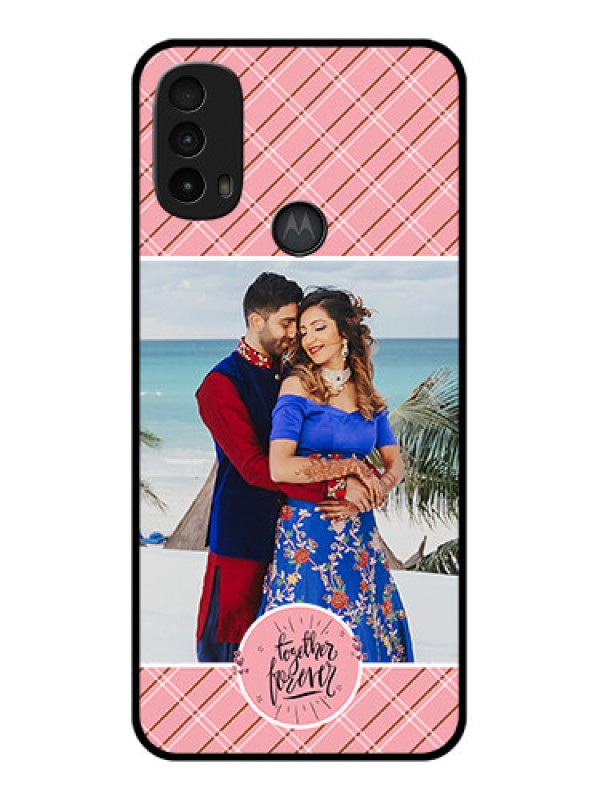 Custom Moto E40 Custom Metal Phone Case - Together Forever Design