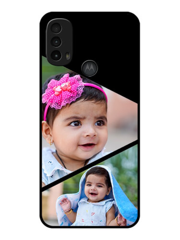 Custom Moto E40 Custom Metal Phone Case - Semi Cut Design