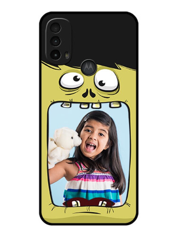 Custom Moto E40 Custom Metal Phone Case - Cartoon Monster Back Case Design