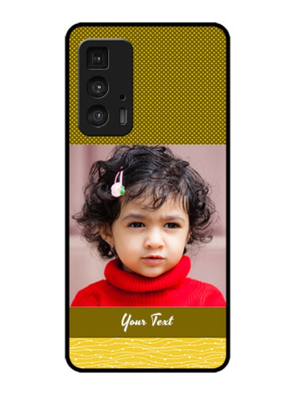 Custom Edge 20 Pro Custom Metal Phone Case - Simple Green Color Design