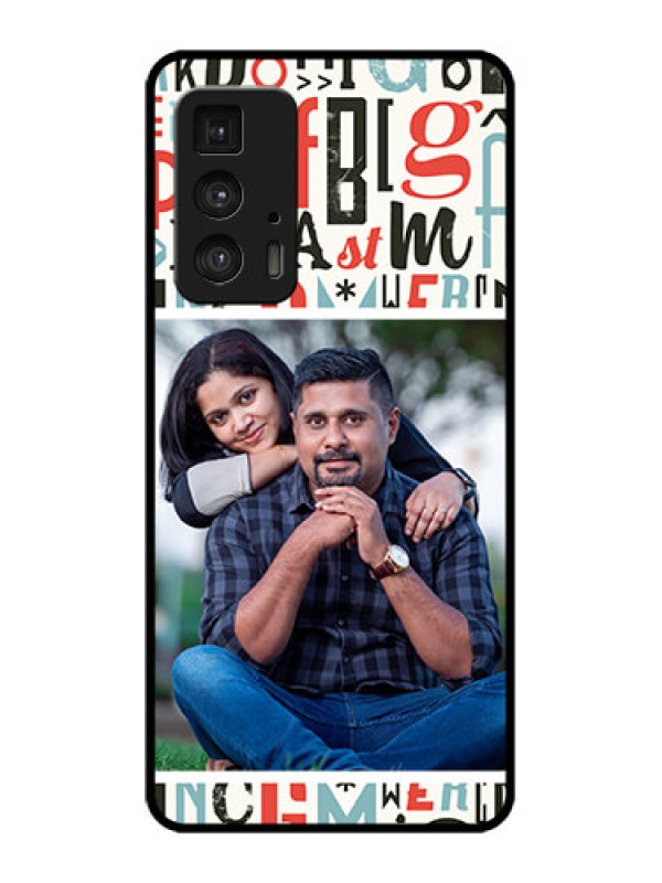 Custom Edge 20 Pro Custom Metal Phone Case - Alphabet Design