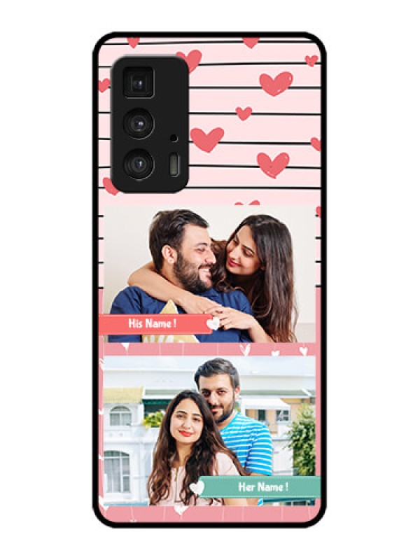 Custom Edge 20 Pro Custom Metal Phone Case - Photo With Heart Design