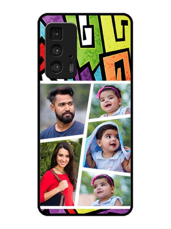Custom Edge 20 Pro Custom Metal Phone Case - Graffiti Pattern Design