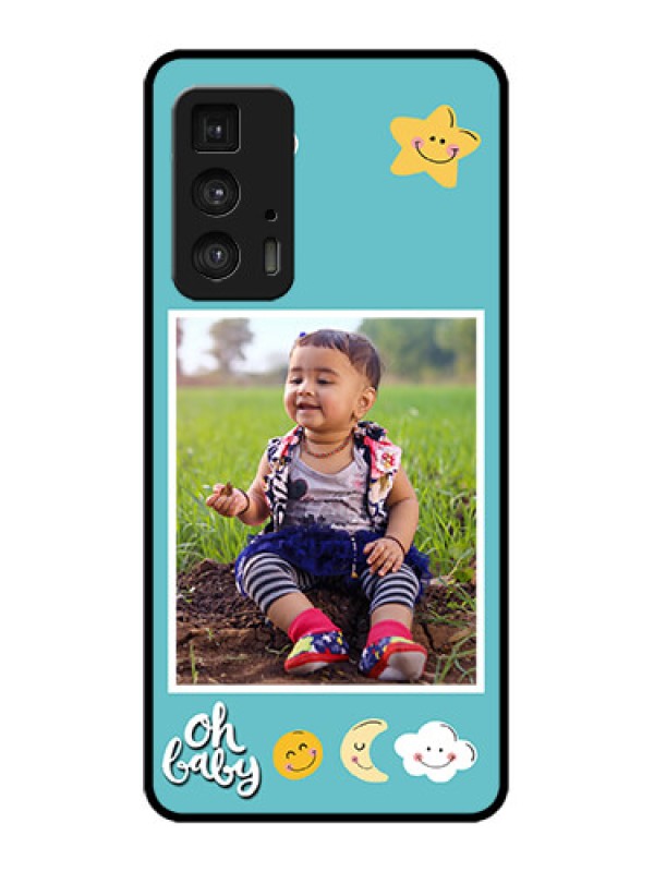 Custom Edge 20 Pro Custom Metal Phone Case - Smiley Kids Stars Design