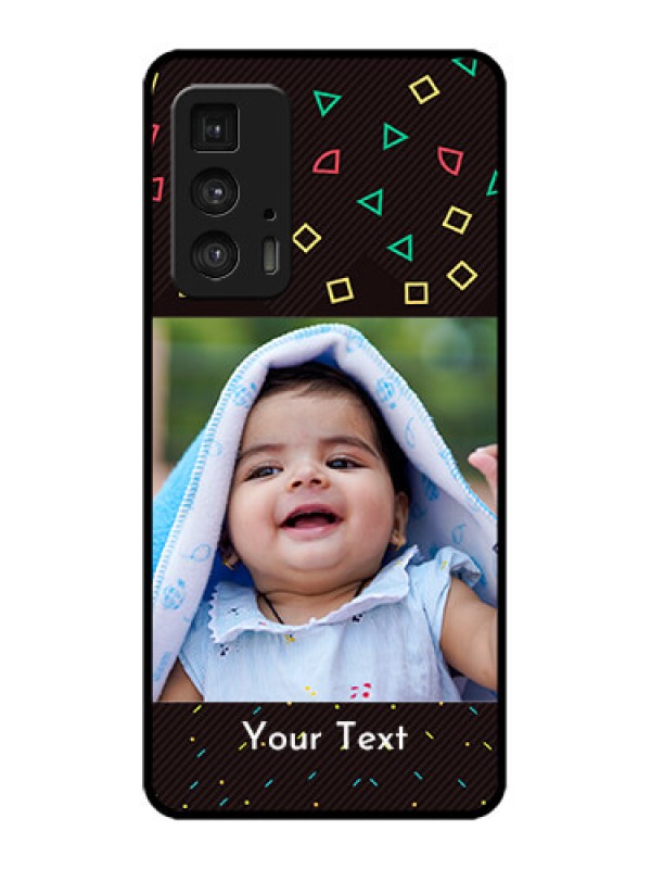 Custom Edge 20 Pro Custom Metal Phone Case - With Confetti Birthday Design
