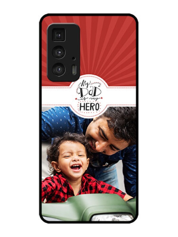 Custom Edge 20 Pro Custom Metal Phone Case - My Dad Hero Design