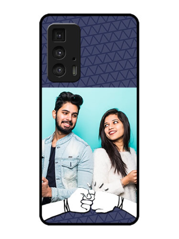 Custom Edge 20 Pro Custom Metal Phone Case - With Best Friends Design