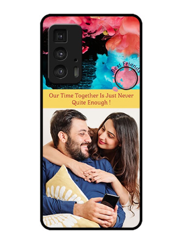 Custom Edge 20 Pro Custom Metal Phone Case - Quote With Acrylic Painting Design