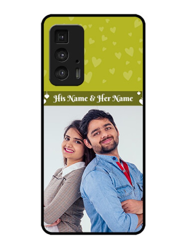 Custom Edge 20 Pro Custom Metal Phone Case - You and Me Heart Design