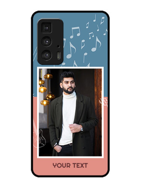Custom Edge 20 Pro Custom Metal Phone Case - With Color Musical Note Design