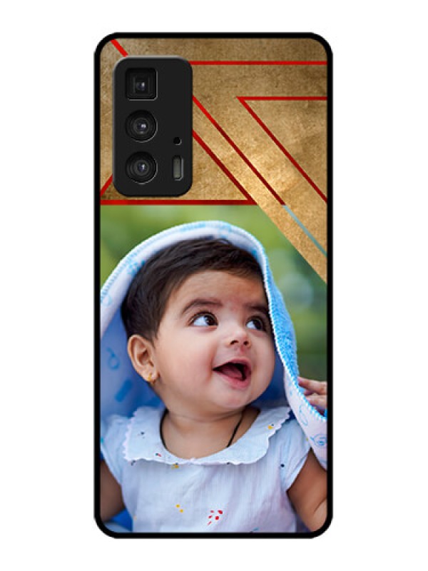 Custom Edge 20 Pro Custom Metal Phone Case - Gradient Abstract Texture Design