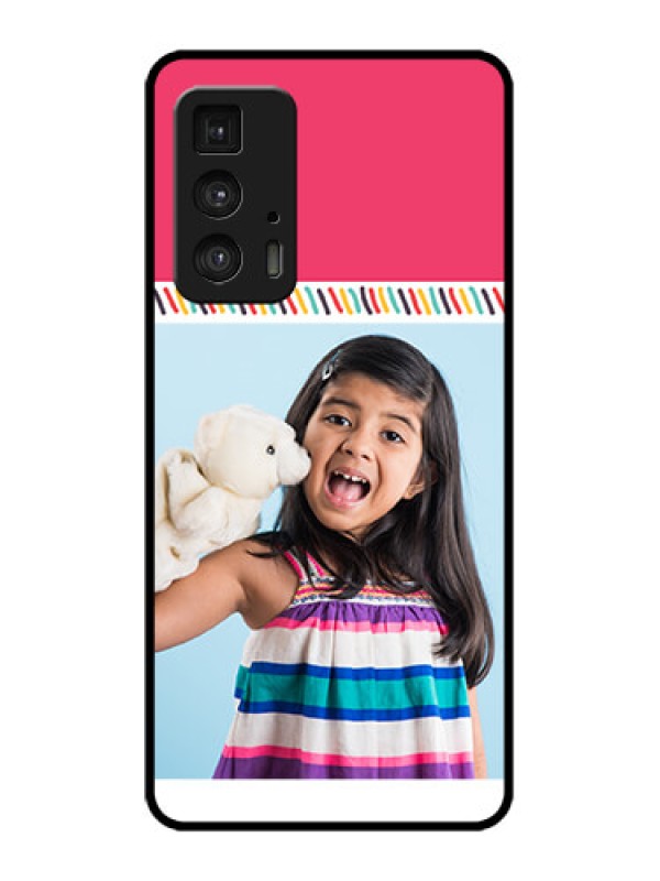 Custom Edge 20 Pro Custom Metal Phone Case - Line Art Design