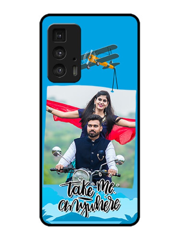 Custom Edge 20 Pro Custom Metal Phone Case - Traveller Design