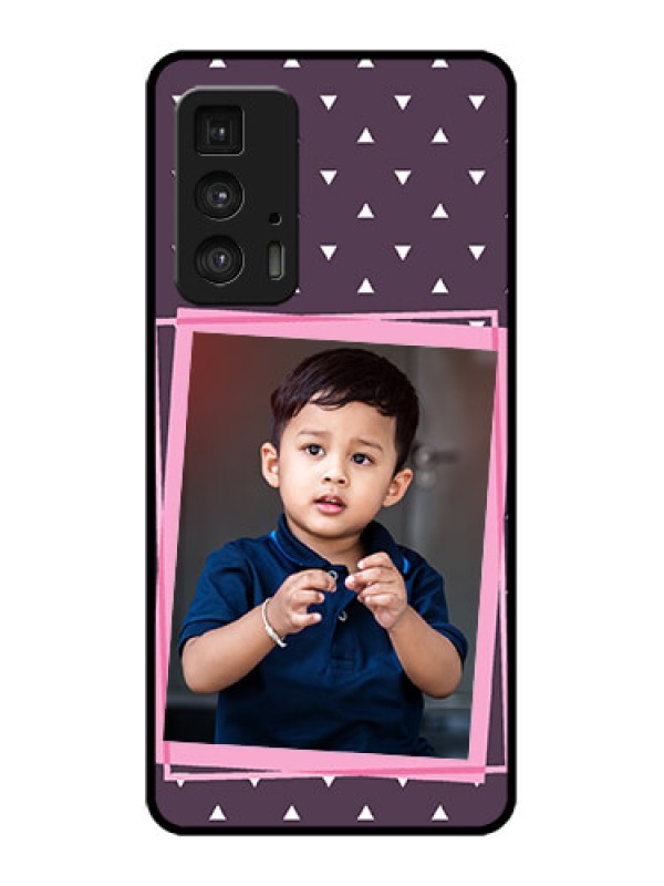 Custom Edge 20 Pro Custom Metal Phone Case - Triangle Pattern Dotted Design