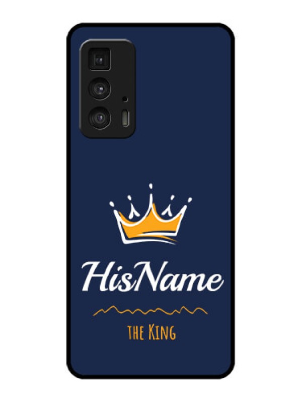 Custom Edge 20 Pro Custom Metal Phone Case - King With Name Design