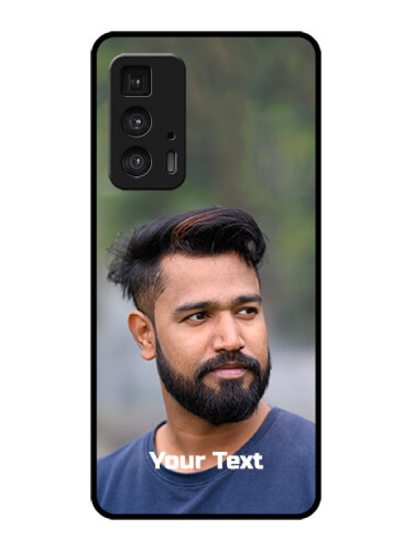 Custom Edge 20 Pro Custom Metal Phone Case - Photo With Text Design