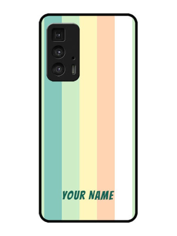 Custom Edge 20 Pro Custom Metal Phone Case - Multi - Colour Stripes Design