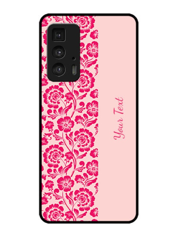 Custom Edge 20 Pro Custom Metal Phone Case - Attractive Floral Pattern Design