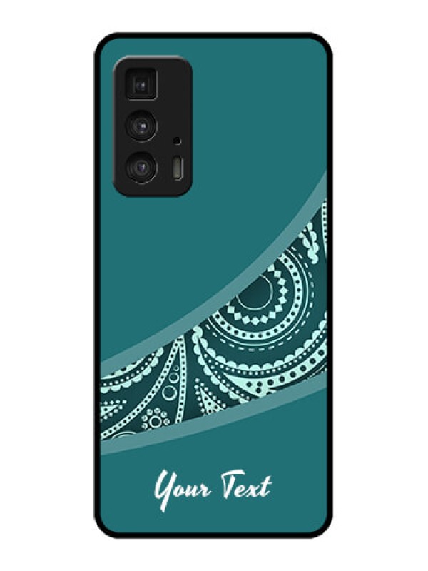 Custom Edge 20 Pro Custom Metal Phone Case - Semi Visible Floral Design