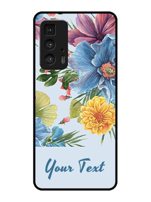 Custom Edge 20 Pro Custom Metal Phone Case - Stunning Watercolored Flowers Painting Design
