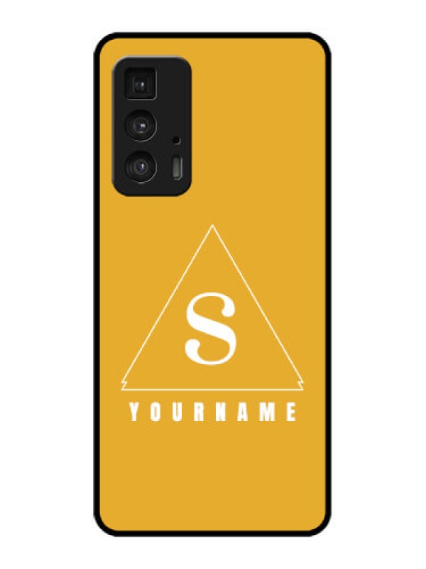 Custom Edge 20 Pro Custom Metal Phone Case - Simple Triangle Design