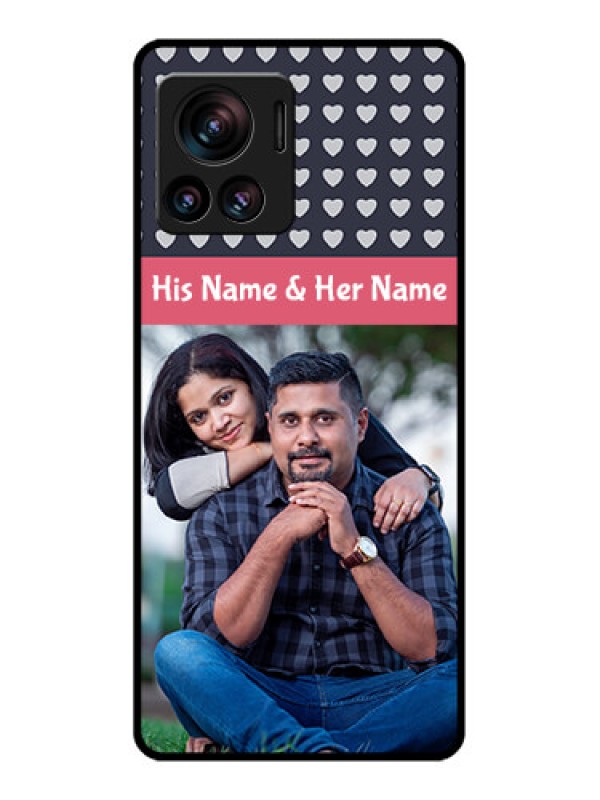 Custom Edge 30 Ultra Custom Metal Phone Case - Love Symbols Design