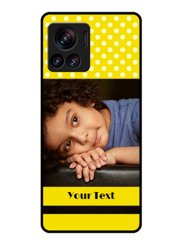 Custom Edge 30 Ultra Custom Metal Phone Case - Bright Yellow Case Design