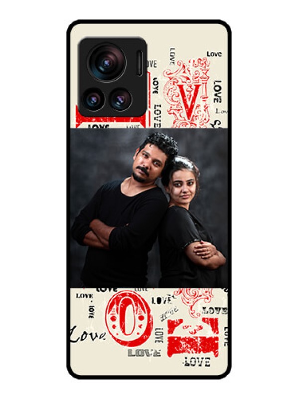 Custom Edge 30 Ultra Custom Metal Phone Case - Trendy Love Design Case