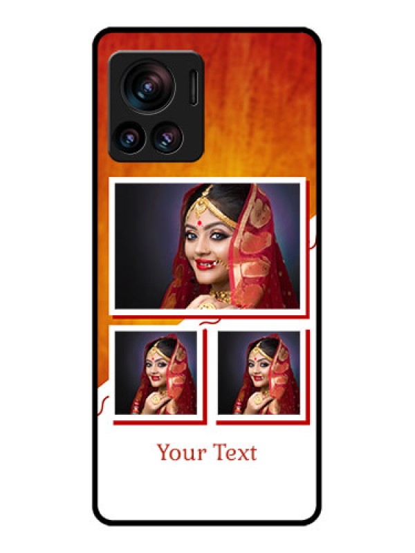 Custom Edge 30 Ultra Custom Metal Phone Case - Wedding Memories Design