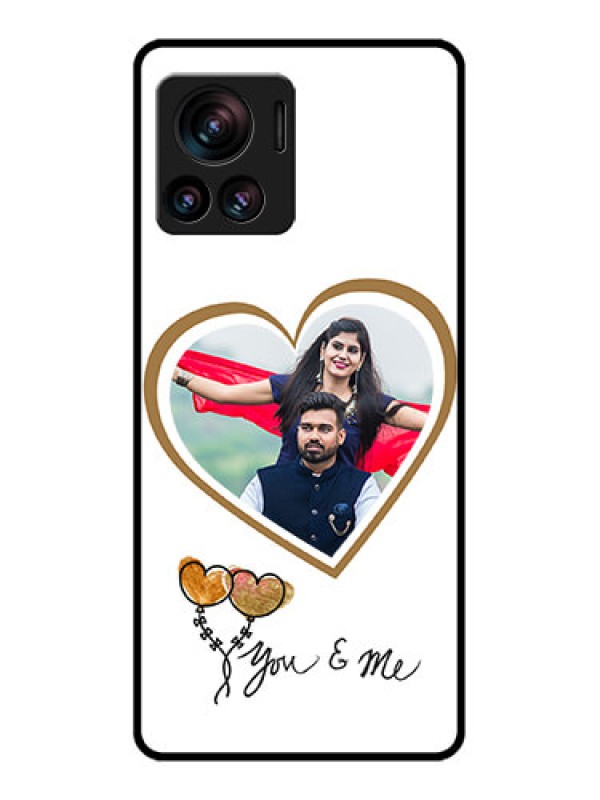 Custom Edge 30 Ultra Custom Metal Phone Case - You and Me Design