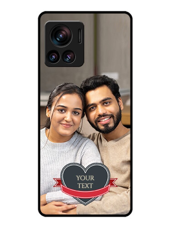 Custom Edge 30 Ultra Custom Metal Phone Case - Just Married Couple Design
