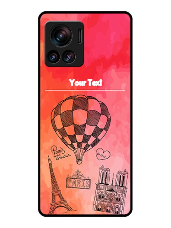 Custom Edge 30 Ultra Custom Metal Phone Case - Paris Theme Design