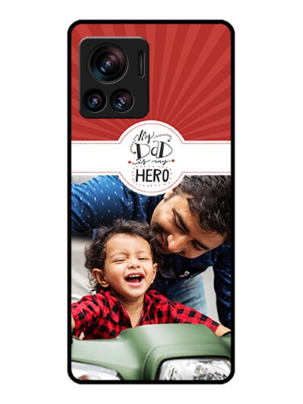 Custom Edge 30 Ultra Custom Metal Phone Case - My Dad Hero Design